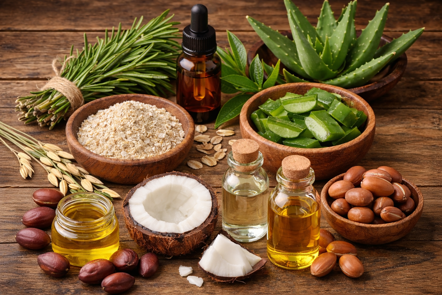 ingredientes botanicos para el cabello